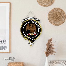ScotsTee Shop Scottish Lyon Clan Clan Scottish Crest Tartan Wooden Hanging Wall Art Sign