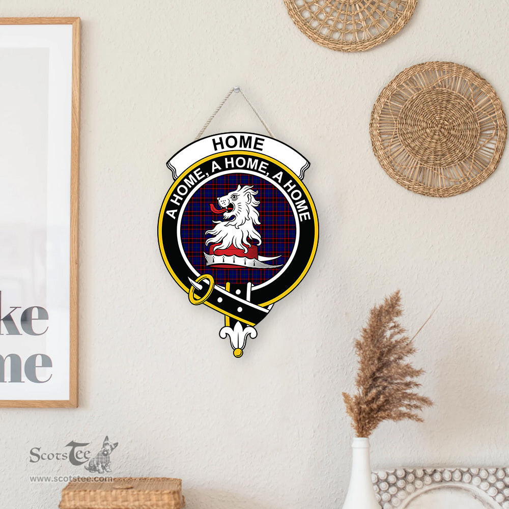 ScotsTee Shop Scottish Home Modern Clan Scottish Crest Tartan Wooden Hanging Wall Art Sign