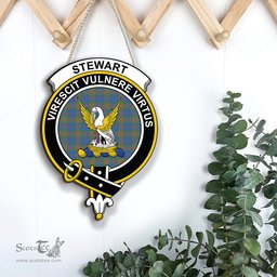 ScotsTee Shop Scottish Stewart of Appin Hunting Ancient Clan Scottish Crest Tartan Wooden Hanging Wall Art Sign