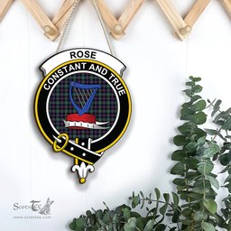 ScotsTee Shop Scottish Rose Hunting Modern Clan Scottish Crest Tartan Wooden Hanging Wall Art Sign