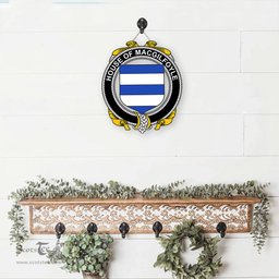 ScotsTee Shop Irish House of MACGILFOYLE Coat of Arms Crest Ireland Wooden Hanging Wall Art Sign