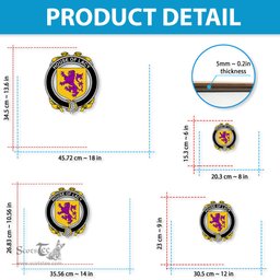 ScotsTee Shop Irish House of LACY Coat of Arms Crest Ireland Wooden Hanging Wall Art Sign