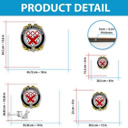 ScotsTee Shop Irish House of FITZGIBBON Coat of Arms Crest Ireland Wooden Hanging Wall Art Sign