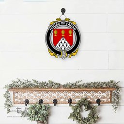 ScotsTee Shop Irish House of FAGAN Coat of Arms Crest Ireland Wooden Hanging Wall Art Sign