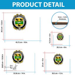 ScotsTee Shop Irish House of MACSWEENEY Coat of Arms Crest Ireland Wooden Hanging Wall Art Sign