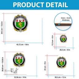ScotsTee Shop Irish House of MACCARTAN Coat of Arms Crest Ireland Wooden Hanging Wall Art Sign