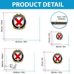 ScotsTee Shop Irish House of FITZGERALD Coat of Arms Crest Ireland Wooden Hanging Wall Art Sign