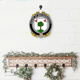 ScotsTee Shop Irish House of MACGERAGHTY Coat of Arms Crest Ireland Wooden Hanging Wall Art Sign