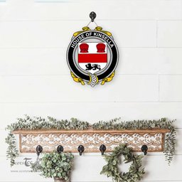 ScotsTee Shop Irish House of KINSELLA Coat of Arms Crest Ireland Wooden Hanging Wall Art Sign