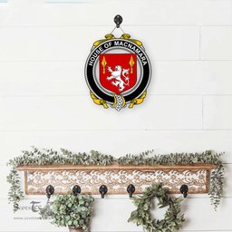 ScotsTee Shop Irish House of MACNAMARA Coat of Arms Crest Ireland Wooden Hanging Wall Art Sign