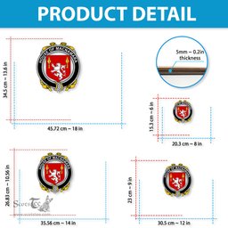 ScotsTee Shop Irish House of MACNAMARA Coat of Arms Crest Ireland Wooden Hanging Wall Art Sign