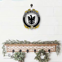 ScotsTee Shop Irish House of O MORIARTY Coat of Arms Crest Ireland Wooden Hanging Wall Art Sign
