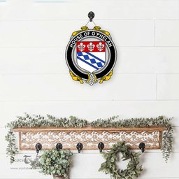 ScotsTee Shop Irish House of O PHELAN Coat of Arms Crest Ireland Wooden Hanging Wall Art Sign