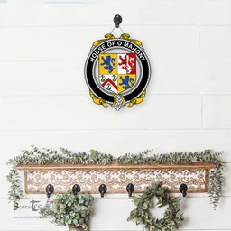 ScotsTee Shop Irish House of O MAHONY Coat of Arms Crest Ireland Wooden Hanging Wall Art Sign