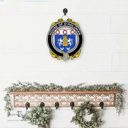 ScotsTee Shop Irish House of O HOLOHAN Coat of Arms Crest Ireland Wooden Hanging Wall Art Sign