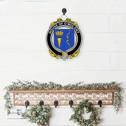 ScotsTee Shop Irish House of O MOLONY Coat of Arms Crest Ireland Wooden Hanging Wall Art Sign