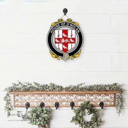 ScotsTee Shop Irish House of O NOLAN Coat of Arms Crest Ireland Wooden Hanging Wall Art Sign