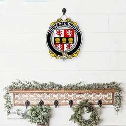 ScotsTee Shop Irish House of O MURPHY Muskerry Coat of Arms Crest Ireland Wooden Hanging Wall Art Sign