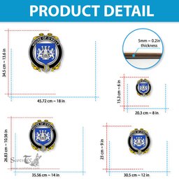ScotsTee Shop Irish House of O KELLY Coat of Arms Crest Ireland Wooden Hanging Wall Art Sign