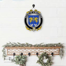 ScotsTee Shop Irish House of O MEAGHER Coat of Arms Crest Ireland Wooden Hanging Wall Art Sign