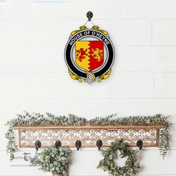 ScotsTee Shop Irish House of O HEYNE Coat of Arms Crest Ireland Wooden Hanging Wall Art Sign
