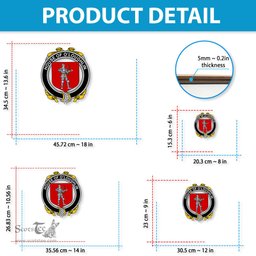 ScotsTee Shop Irish House of O LOUGHLIN Coat of Arms Crest Ireland Wooden Hanging Wall Art Sign