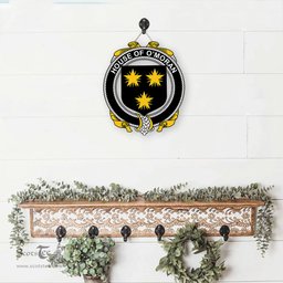 ScotsTee Shop Irish House of O MORAN Coat of Arms Crest Ireland Wooden Hanging Wall Art Sign