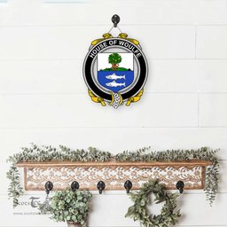 ScotsTee Shop Irish House of WOULFE Coat of Arms Crest Ireland Wooden Hanging Wall Art Sign