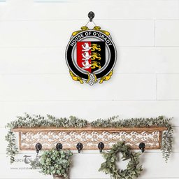 ScotsTee Shop Irish House of O GRADY Coat of Arms Crest Ireland Wooden Hanging Wall Art Sign