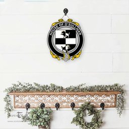 ScotsTee Shop Irish House of O SULLIVAN Beare Coat of Arms Crest Ireland Wooden Hanging Wall Art Sign