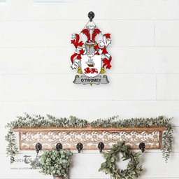 ScotsTee Shop Irish O Twomey Coat of Arms Crest Ireland Wooden Hanging Wall Art Sign