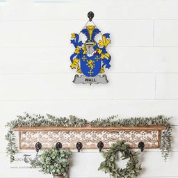 ScotsTee Shop Irish Wall Coat of Arms Crest Ireland Wooden Hanging Wall Art Sign