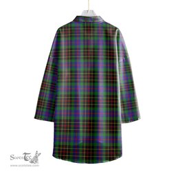 ScotsTee Shop Scottish Brodie Hunting Modern Clan Crest Tartan Womens Elbow Sleeve Chiffon Shirt