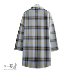 ScotsTee Shop Scottish Bell of the Borders Clan Tartan Womens Elbow Sleeve Chiffon Shirt