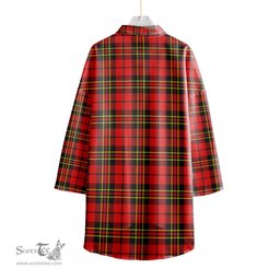 ScotsTee Shop Scottish Brodie Modern Clan Crest Tartan Womens Elbow Sleeve Chiffon Shirt