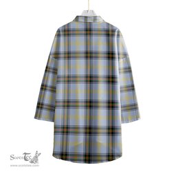 ScotsTee Shop Scottish Bell of the Borders Clan Crest Tartan Womens Elbow Sleeve Chiffon Shirt