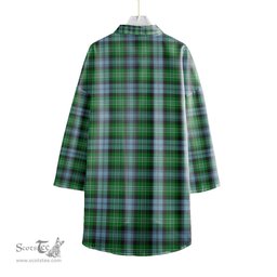 ScotsTee Shop Scottish Arbuthnot Ancient Clan Tartan Womens Elbow Sleeve Chiffon Shirt