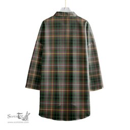 ScotsTee Shop Scottish Buchanan Hunting Clan Crest Tartan Womens Elbow Sleeve Chiffon Shirt