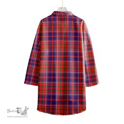 ScotsTee Shop Scottish Cameron of Lochiel Modern Clan Crest Tartan Womens Elbow Sleeve Chiffon Shirt