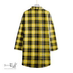 ScotsTee Shop Scottish Barclay Dress Modern Clan Crest Tartan Womens Elbow Sleeve Chiffon Shirt