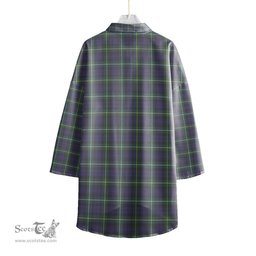 ScotsTee Shop Scottish Campbell Argyll Modern Clan Crest Tartan Womens Elbow Sleeve Chiffon Shirt