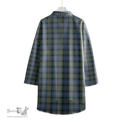 ScotsTee Shop Scottish Cameron of Erracht Ancient Clan Tartan Womens Elbow Sleeve Chiffon Shirt