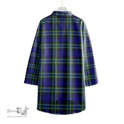 ScotsTee Shop Scottish Arbuthnot Modern Clan Tartan Womens Elbow Sleeve Chiffon Shirt