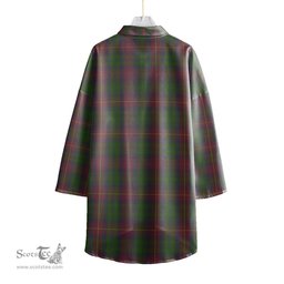 ScotsTee Shop Scottish Cairns Clan Crest Tartan Womens Elbow Sleeve Chiffon Shirt