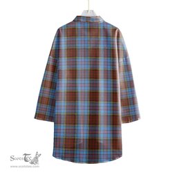 ScotsTee Shop Scottish Anderson Modern Clan Tartan Womens Elbow Sleeve Chiffon Shirt