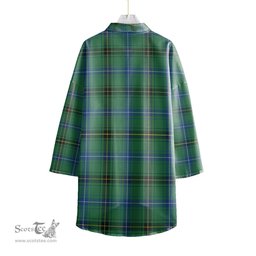 ScotsTee Shop Scottish Henderson Ancient Clan Tartan Womens Elbow Sleeve Chiffon Shirt