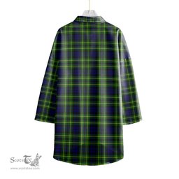 ScotsTee Shop Scottish Campbell of Breadalbane Modern Clan Tartan Womens Elbow Sleeve Chiffon Shirt