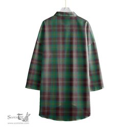 ScotsTee Shop Scottish Chisholm Hunting Ancient Clan Tartan Womens Elbow Sleeve Chiffon Shirt