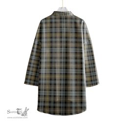 ScotsTee Shop Scottish Campbell Argyll Weathered Clan Tartan Womens Elbow Sleeve Chiffon Shirt