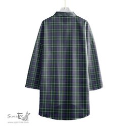 ScotsTee Shop Scottish Graham of Montrose Modern Clan Tartan Womens Elbow Sleeve Chiffon Shirt